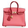 Birkin 25 HSS Bag Rose Azalee Rouge Casaque Epsom Gold Hardware