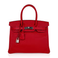 Birkin 30 Bag Rouge Casaque Epsom Leather with Palladium Hardware