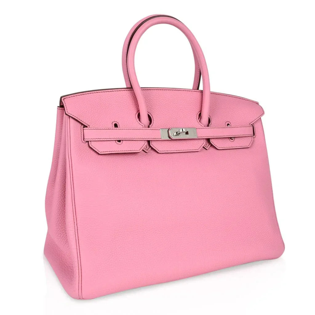 Birkin 35 Bag rare 5P Pink Togo Palladium Hardware