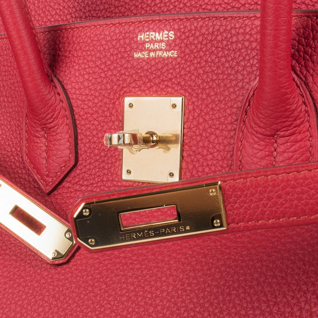 Birkin 35 Bag Vermillion Togo Leather with Gold Hardware