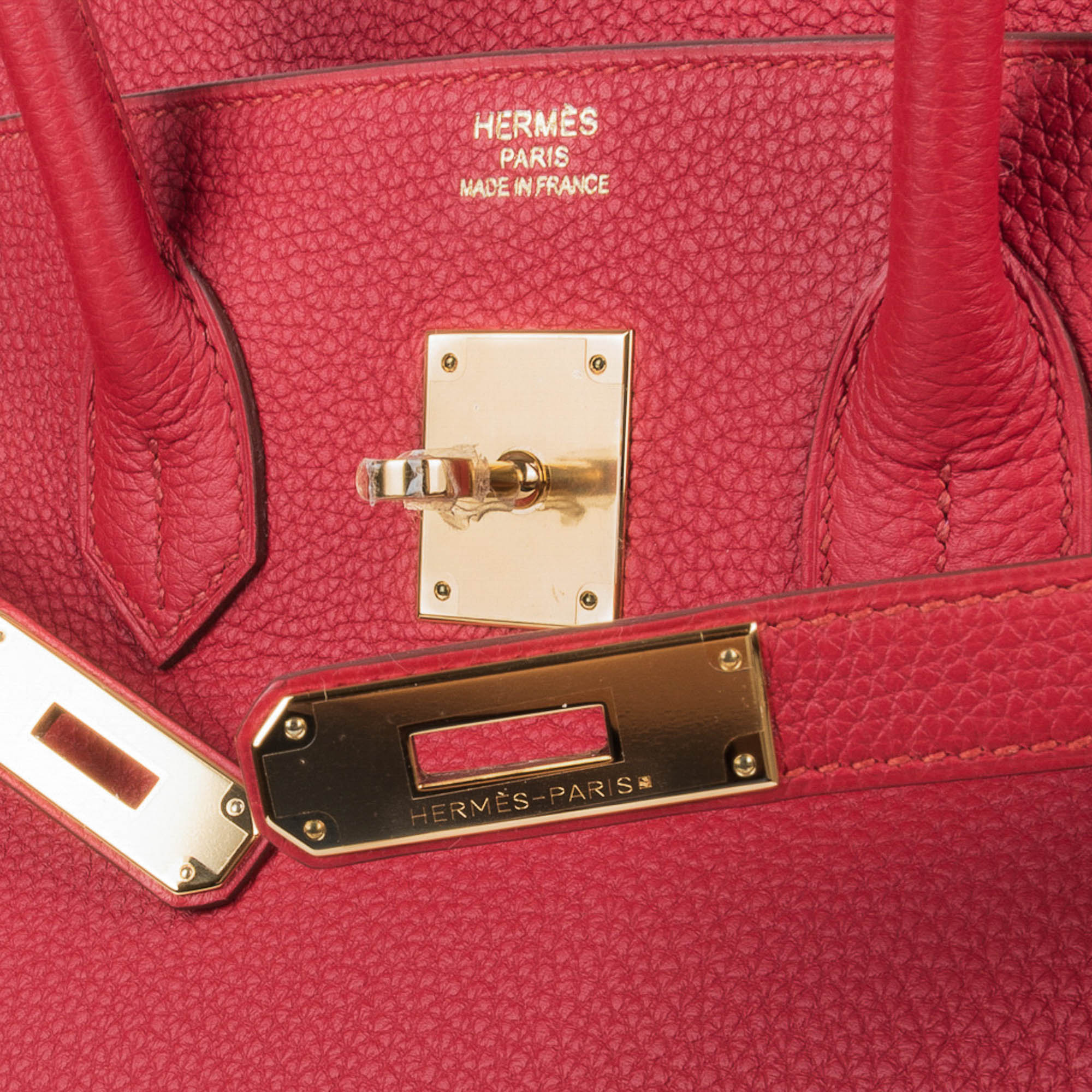Birkin 35 Bag Vermillion Togo Leather with Gold Hardware
