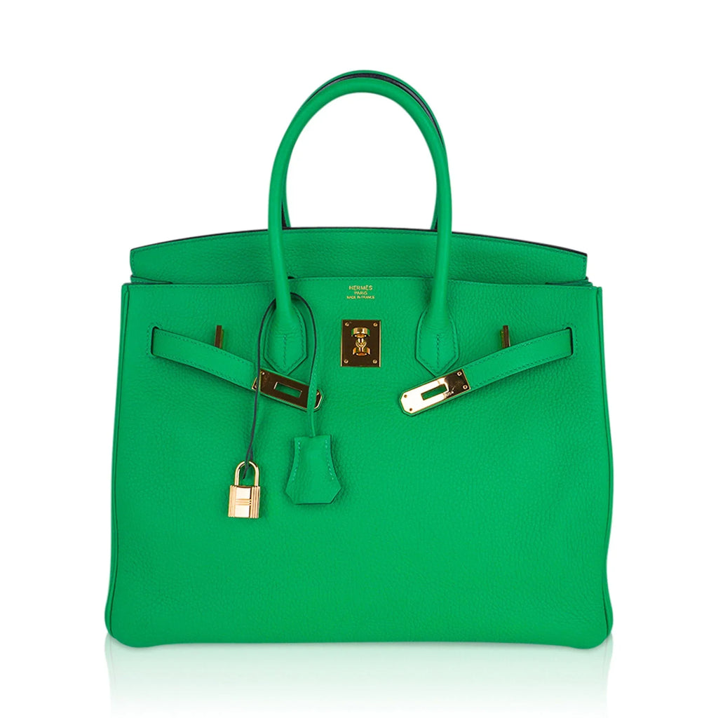 Birkin 35 Bag Bamboo Togo Leather with Gold Hardware