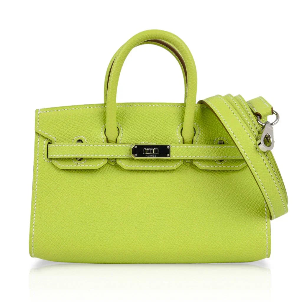 Birkin Tiny Bag Miniature Micro Kiwi Epsom Limited Edition