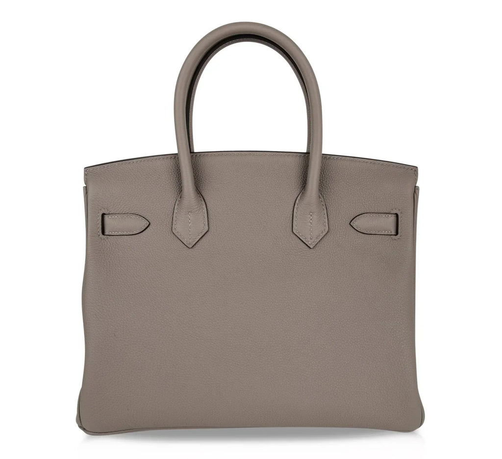 Birkin 30 Bag Gris Asphalte Togo Palladium Hardware