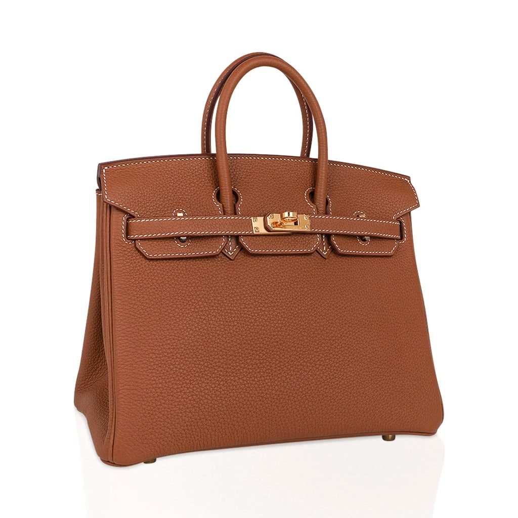 Birkin 25 Bag Gold Togo Leather with Gold Hardware