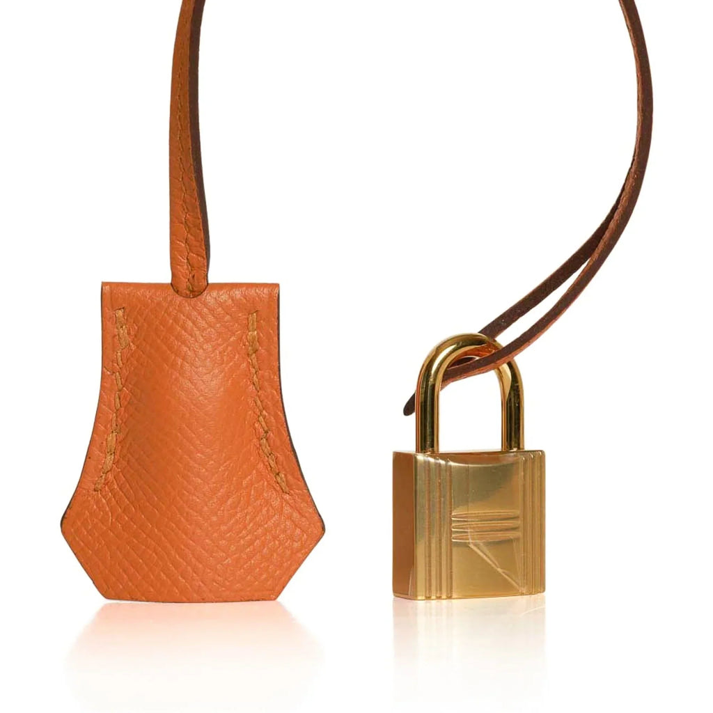 Birkin 30 Bag Abricot Gold Hardware Epsom Leather New w/ Box