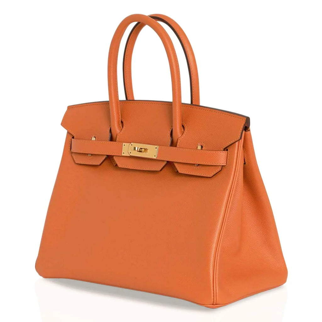 Birkin 30 Bag Abricot Gold Hardware Epsom Leather New w/ Box