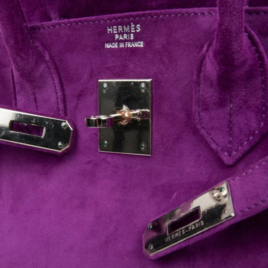 Birkin 30 Bag Rare Doblis Violet Palladium Hardware