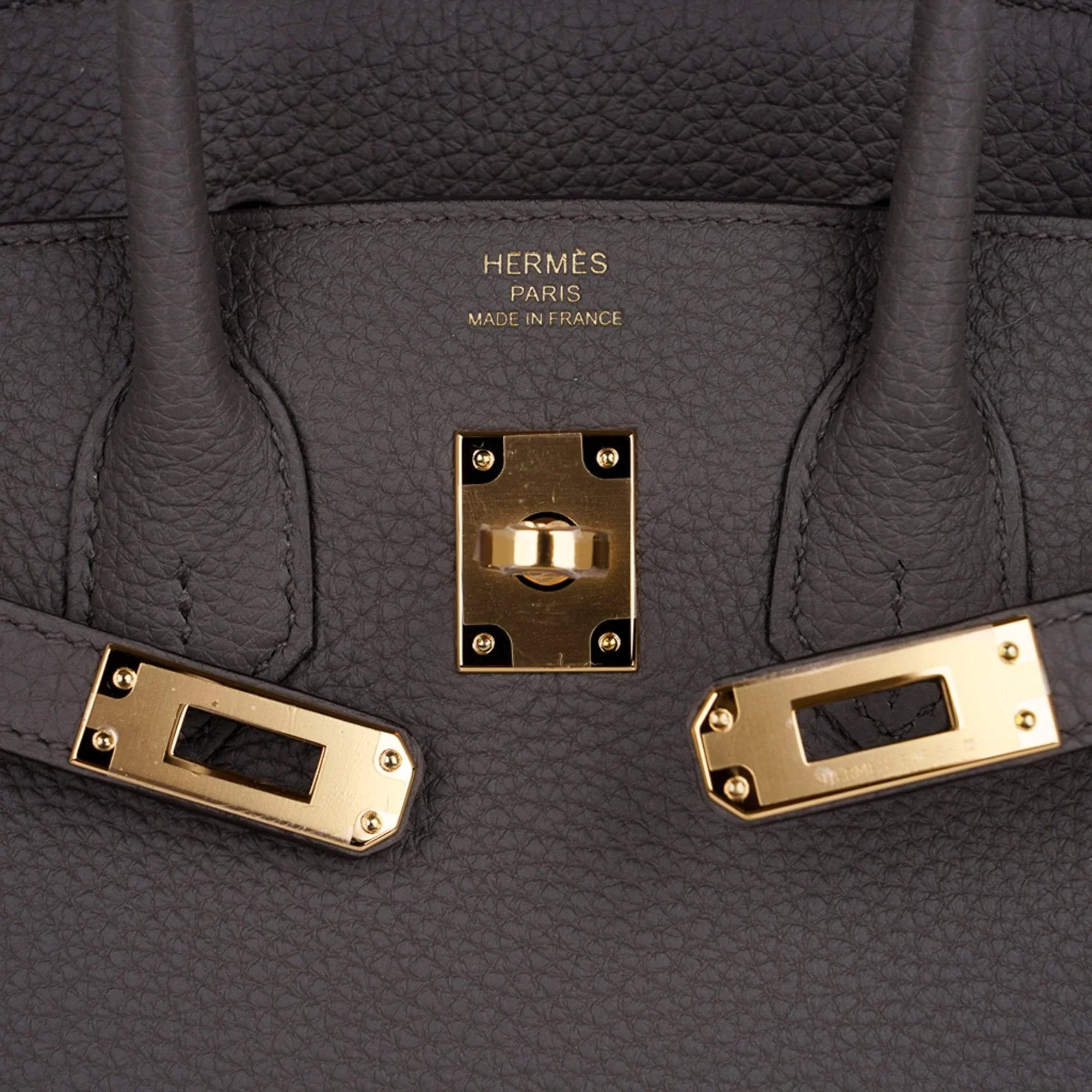 Birkin 25 Bag Etain Gold Hardware Togo Leather New w/Box