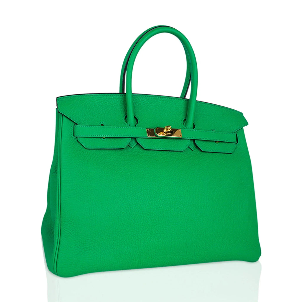 Birkin 35 Bag Bamboo Togo Leather with Gold Hardware