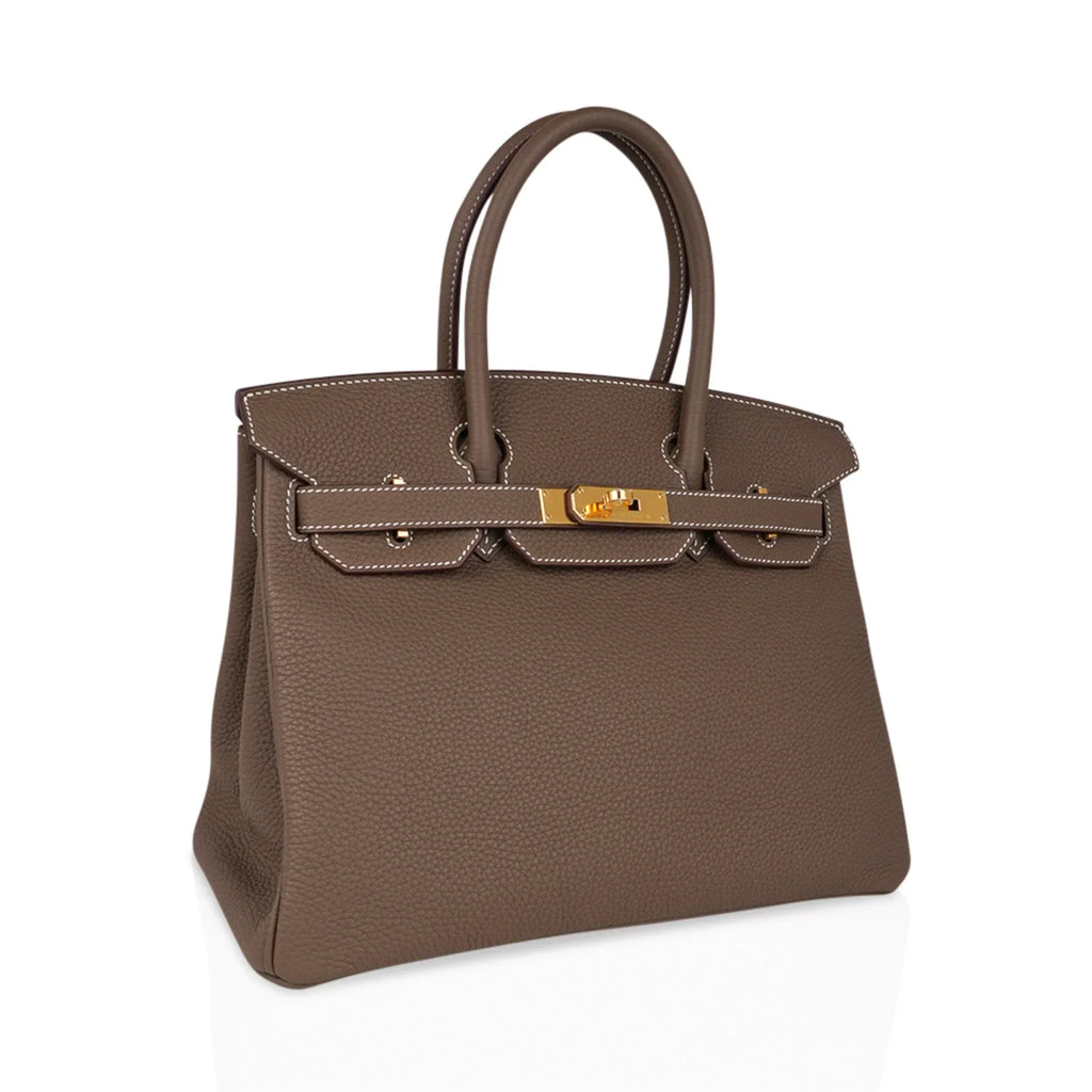 Birkin 30 Bag Etoupe (Taupe) Gold Hardware Togo Leather