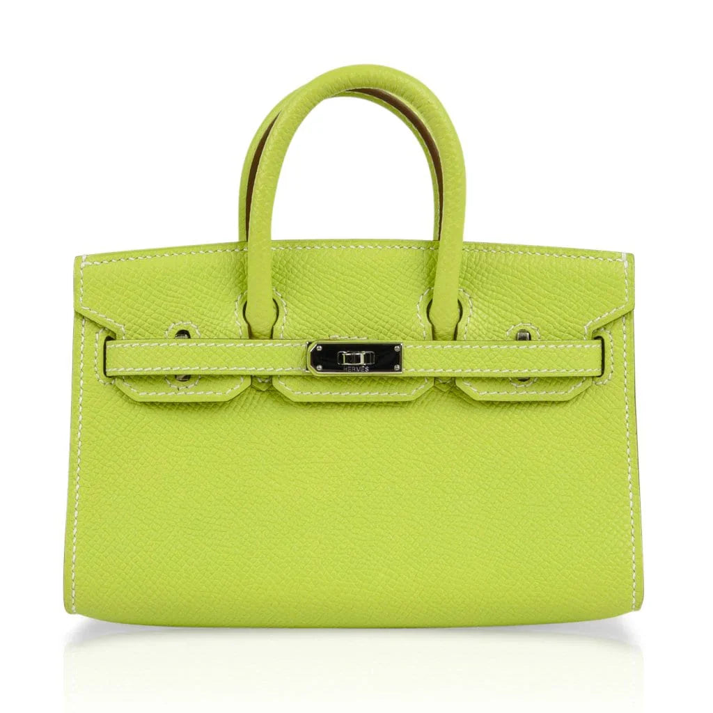 Birkin Tiny Bag Miniature Micro Kiwi Epsom Limited Edition