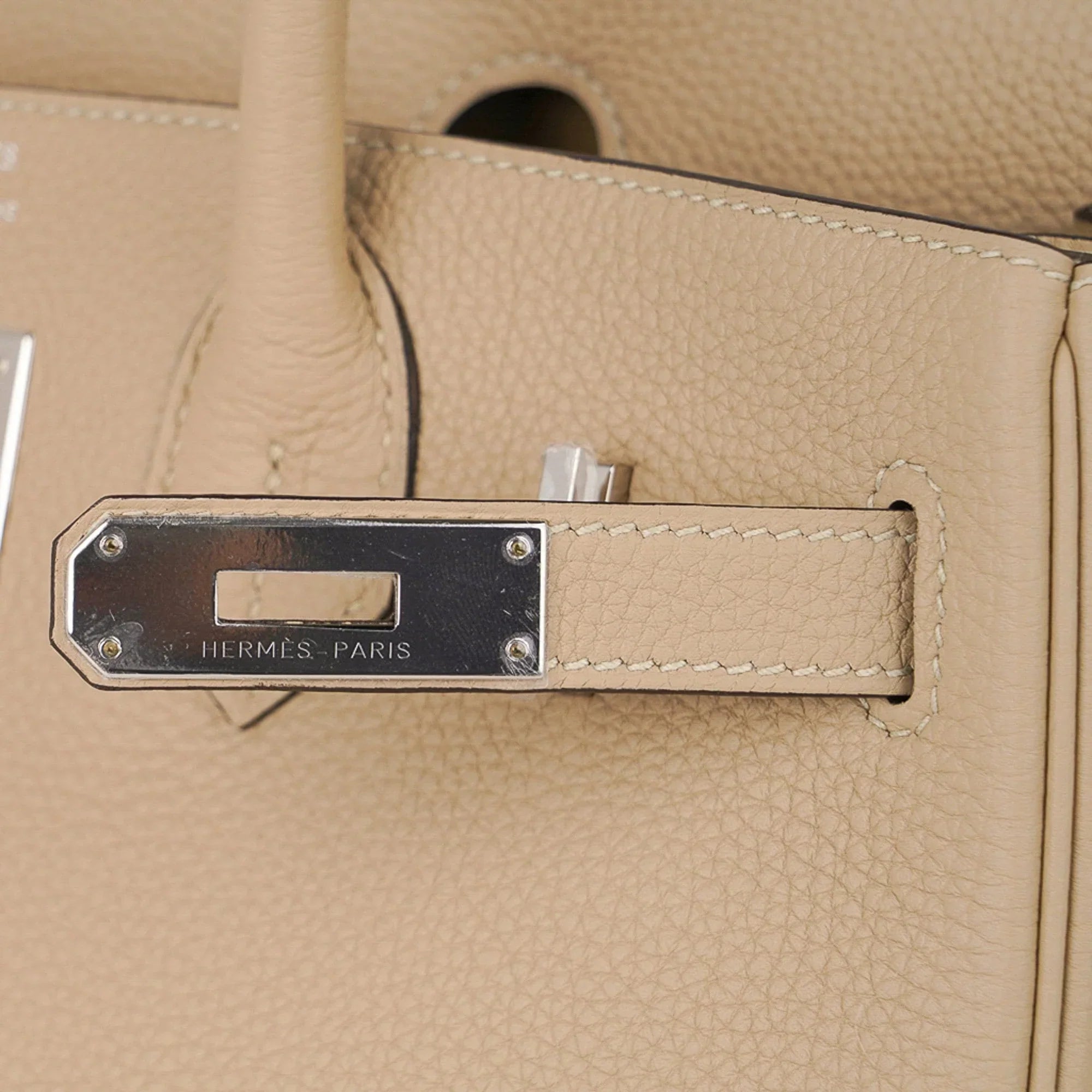 Birkin 30 Bag Trench Neutral Perfection Palladium Hardware