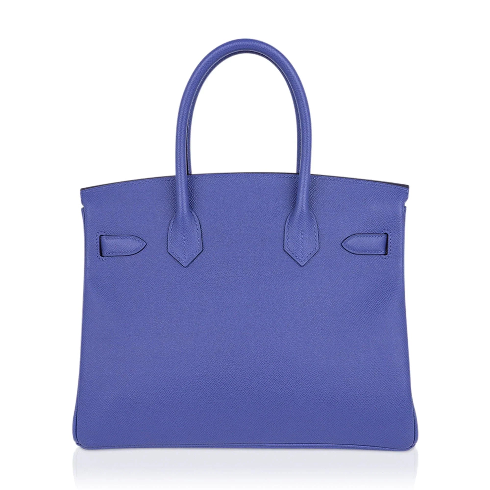 Birkin 30 Bag Blue Brighton Epsom Leather with Gold Hardware
