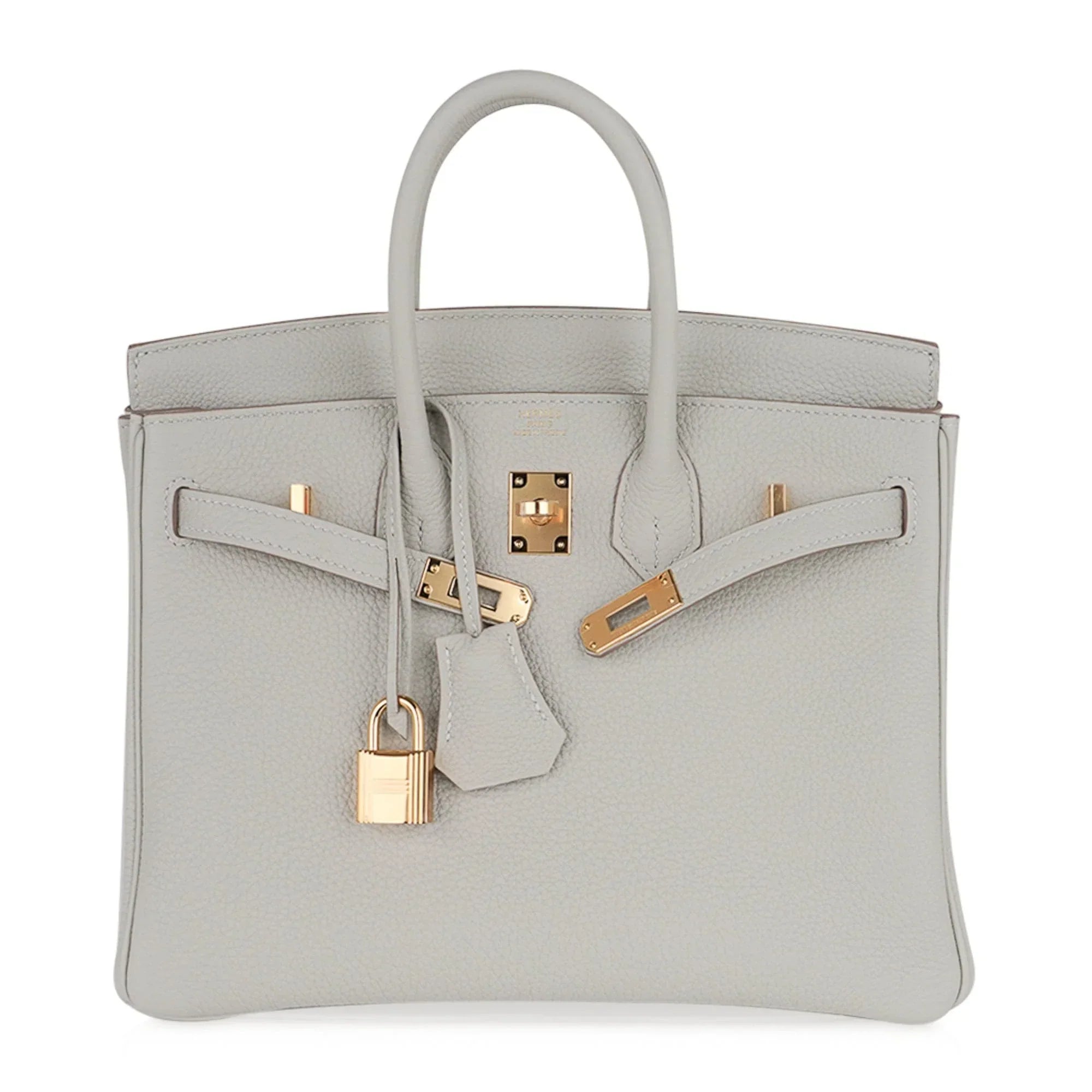 Birkin 25 Bag Gris Perle Togo Gold Hardware