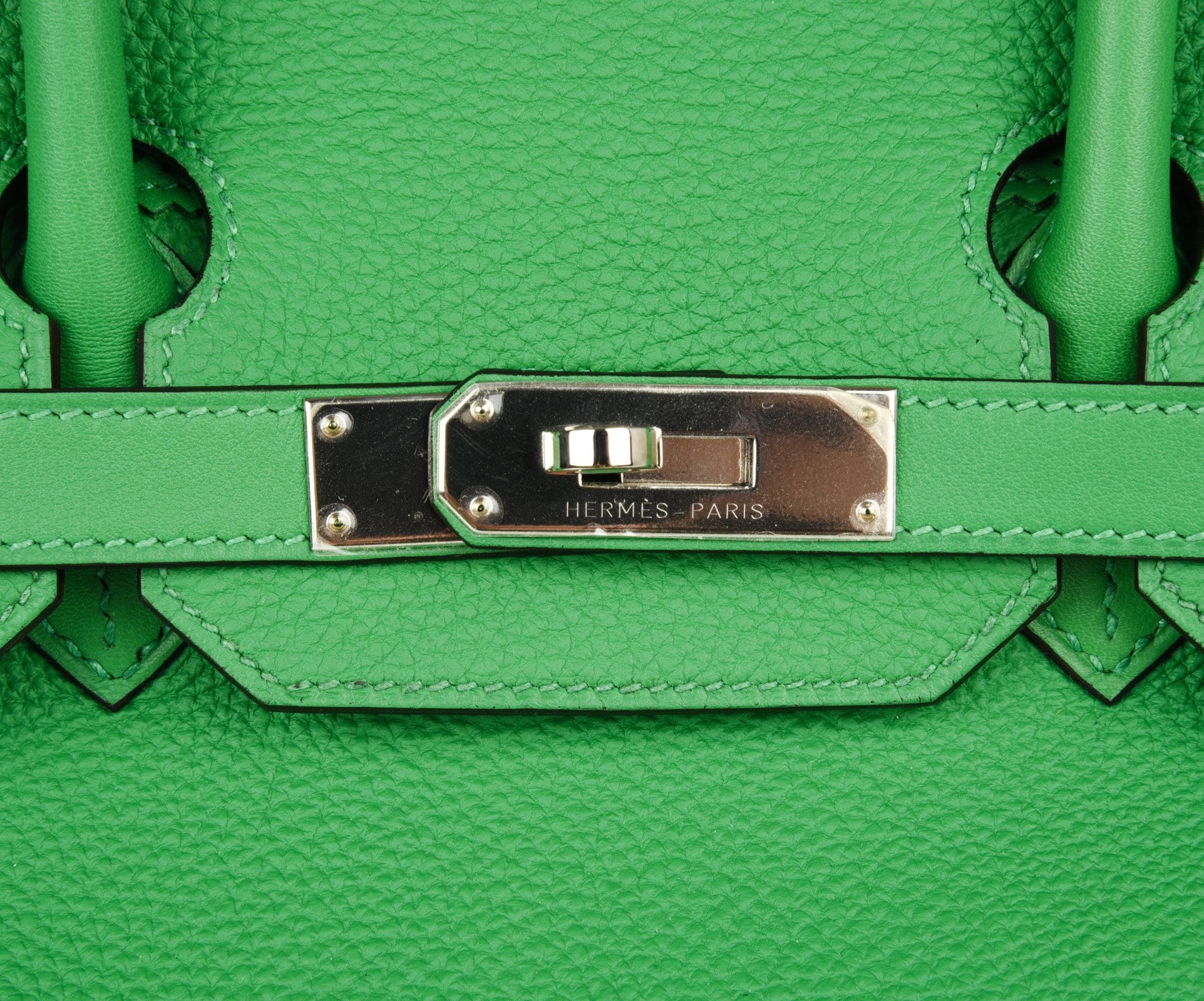 Birkin 35 Bag Ghillies Limited Edition Bamboo Palladium Hardware