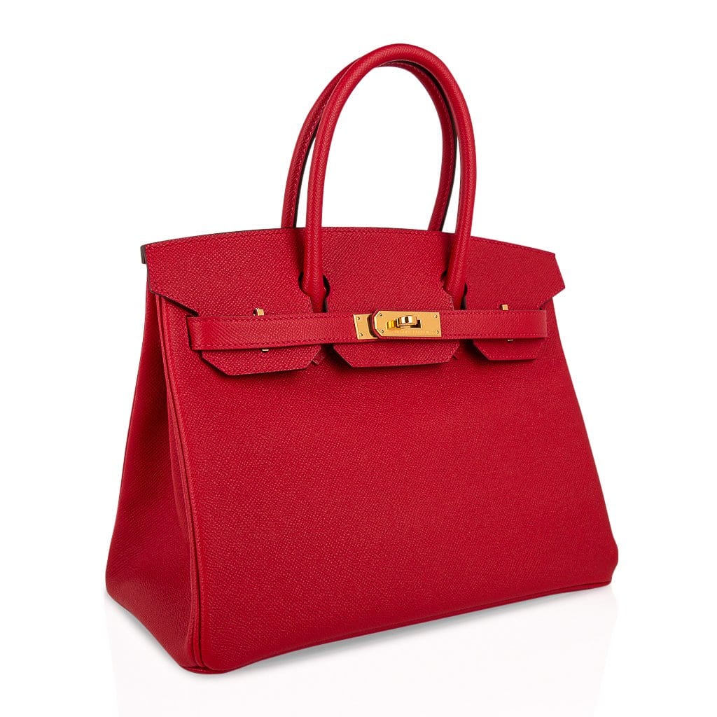 Birkin 30 Bag Rouge Casaque Gold Hardware Epsom Leather