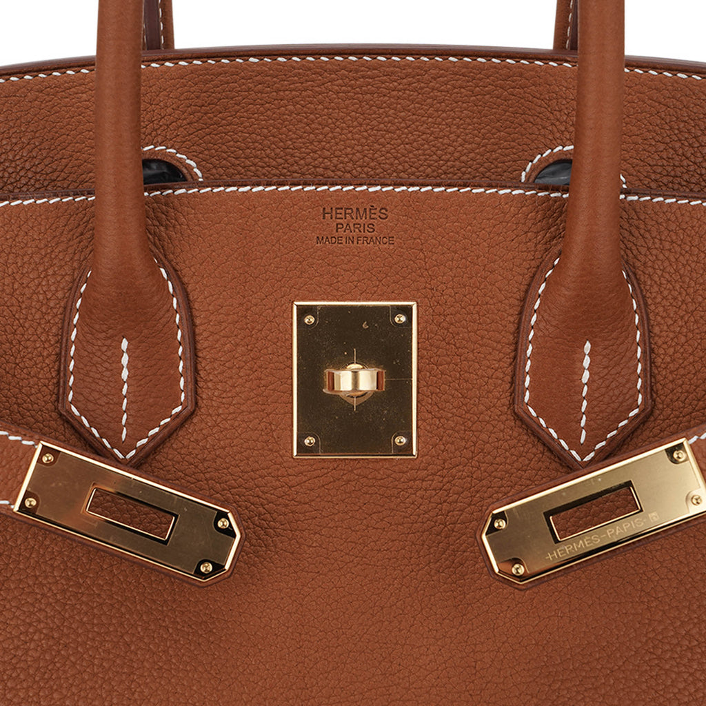 Birkin 30 Bag Barenia Faubourg Leather with Gold Hardware